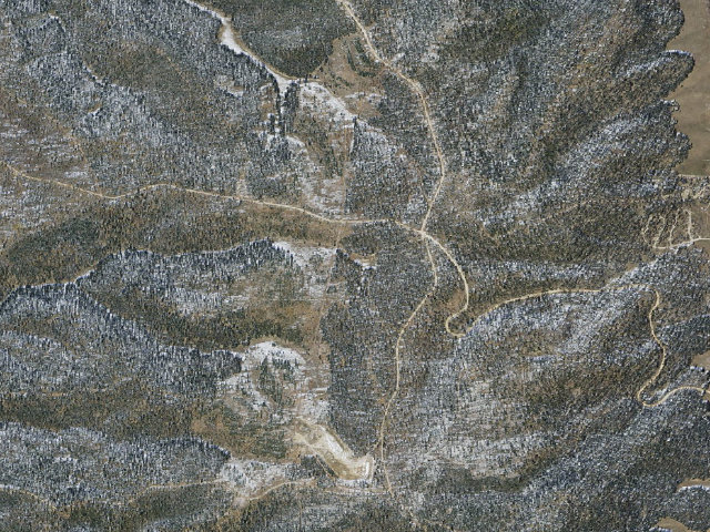 Aerial image of Kaibab National Forest Free Campsite
