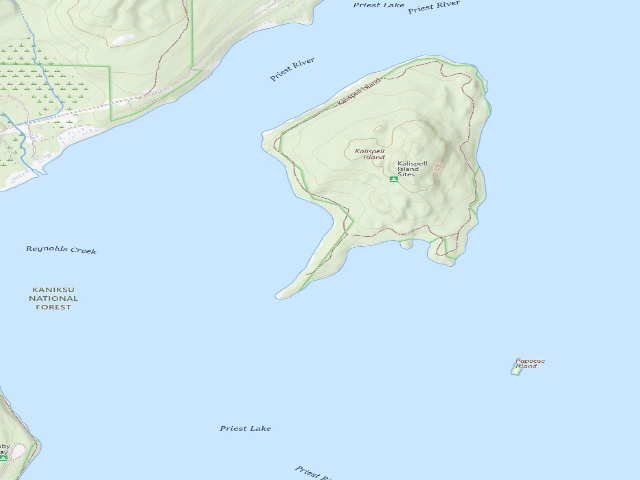 USGS topographic map of Kalispell Island-008