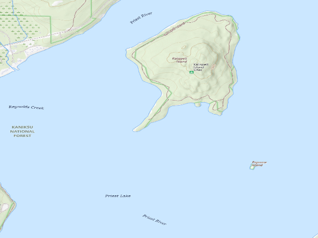 USGS topographic map of Kalispell Island-013