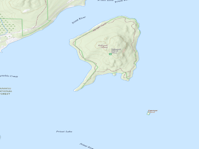 USGS topographic map of Kalispell Island-015