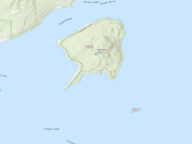 USGS topographic map of Kalispell Island-022