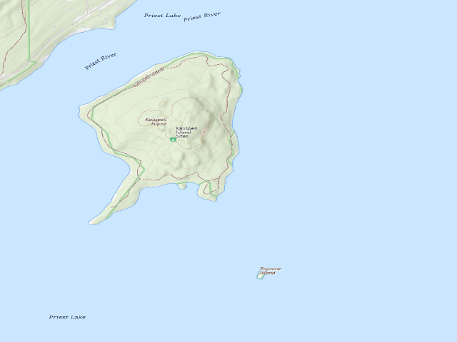 USGS topographic map of Kalispell Island-028