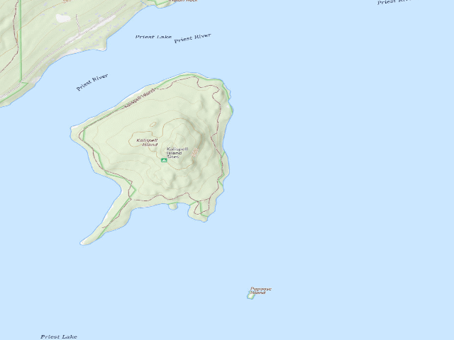 USGS topographic map of Kalispell Island-034