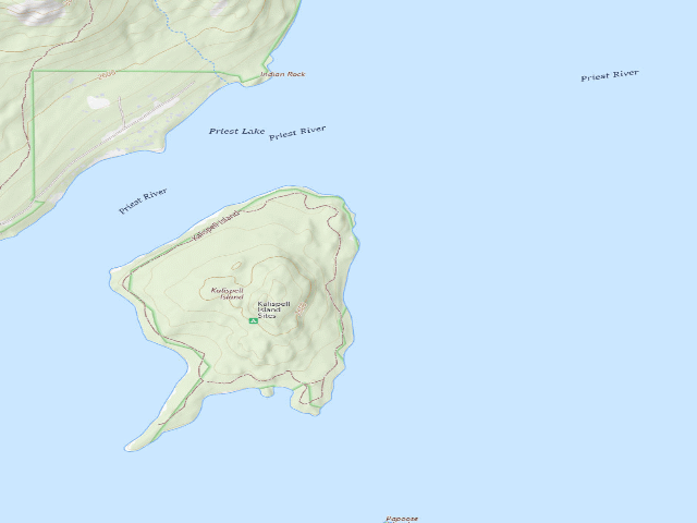 USGS topographic map of Kalispell Island-035