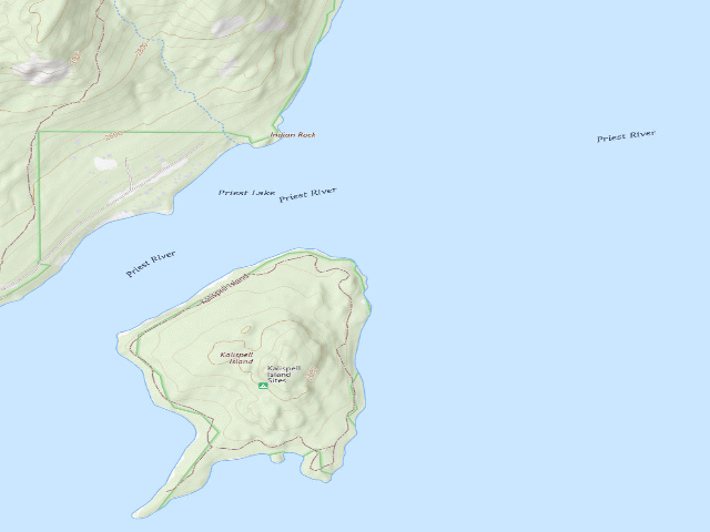 USGS topographic map of Kalispell Island-044