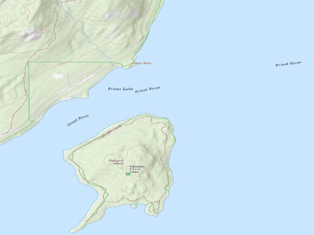 USGS topographic map of Kalispell Island-046