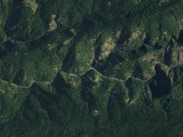 Aerial image of Kanaka Creek