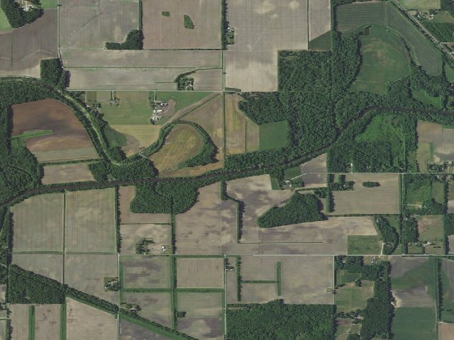 Aerial image of Kankakee Campsites (LaPorte County Parks)