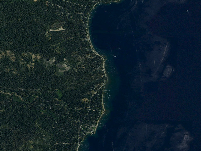 Aerial image of Kaspian Campground