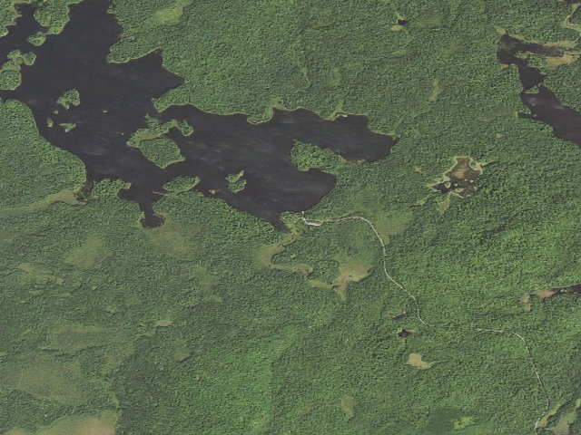 Aerial image of Kawishiwi Lake Campground