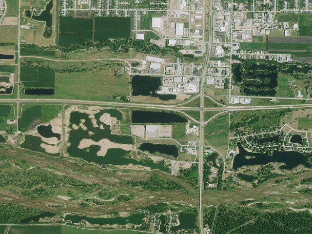 Aerial image of Kea Lake WMA
