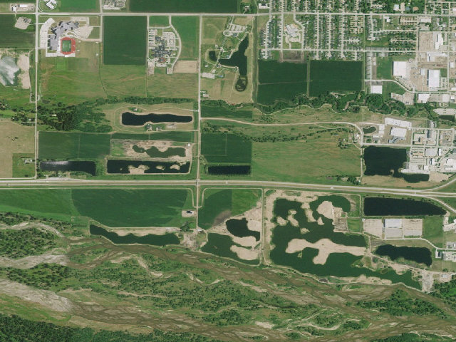 Aerial image of Kea West WMA