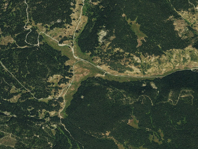 Aerial image of Kebler Pass Designated Camping Area