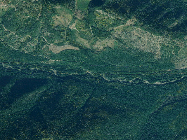 Aerial image of Keeler Creek