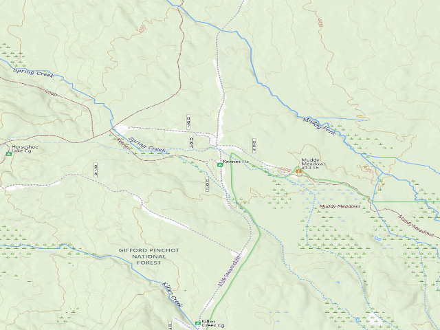 USGS topographic map of Keenes Hc