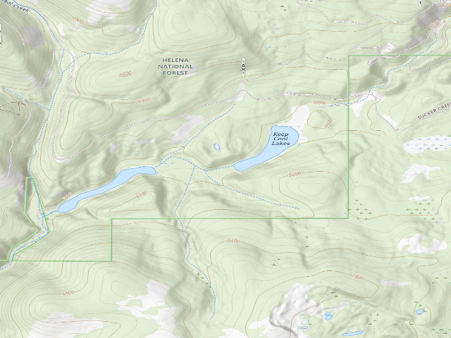 USGS topographic map of Keep Cool Lakes 3