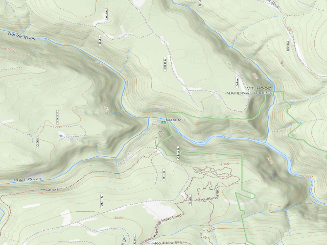 USGS topographic map of Keeps Mill