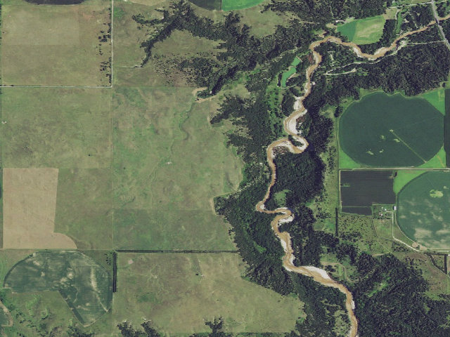 Aerial image of Keller WMA