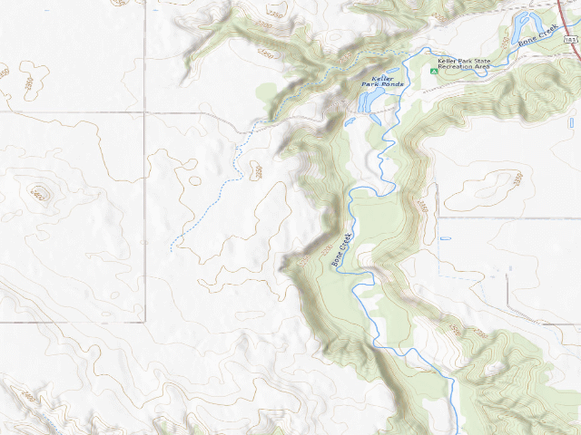 USGS topographic map of Keller WMA