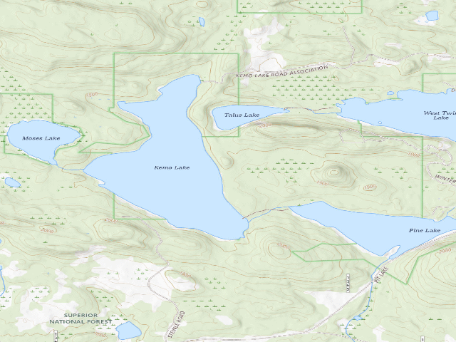 USGS topographic map of Kemo Lake Site 1