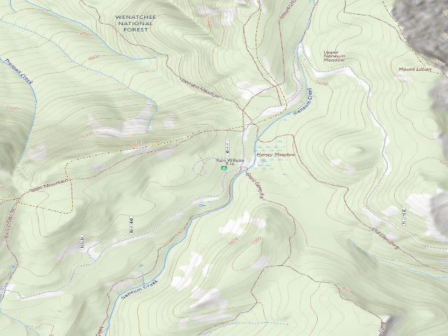 USGS topographic map of Ken Wilcox