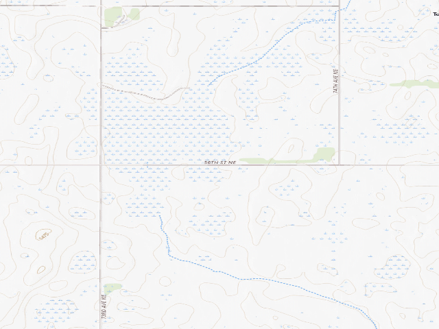USGS topographic map of Kenner Marsh WMA (Ramsey County)