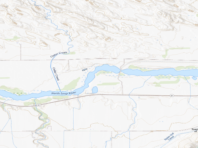 USGS topographic map of Kent Diversion Dam WMA