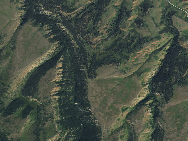 Aerial image of Kerns WHMA — Broderick camping zone