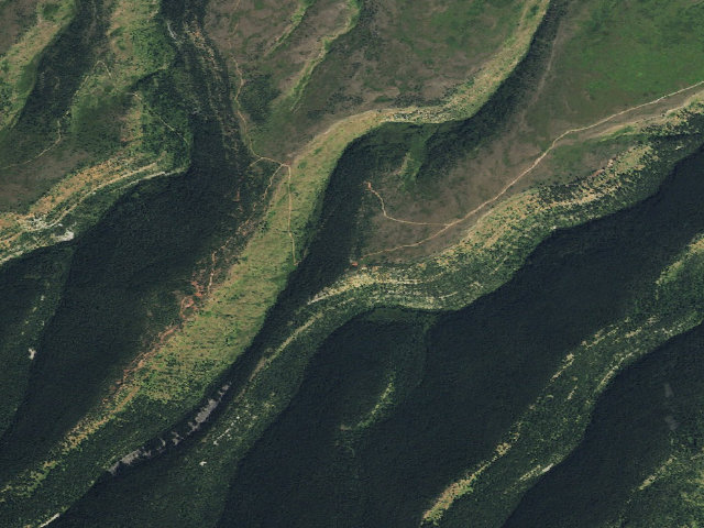 Aerial image of Kerns WHMA — camping zone