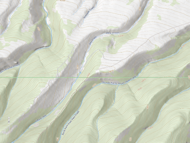 USGS topographic map of Kerns WHMA — camping zone