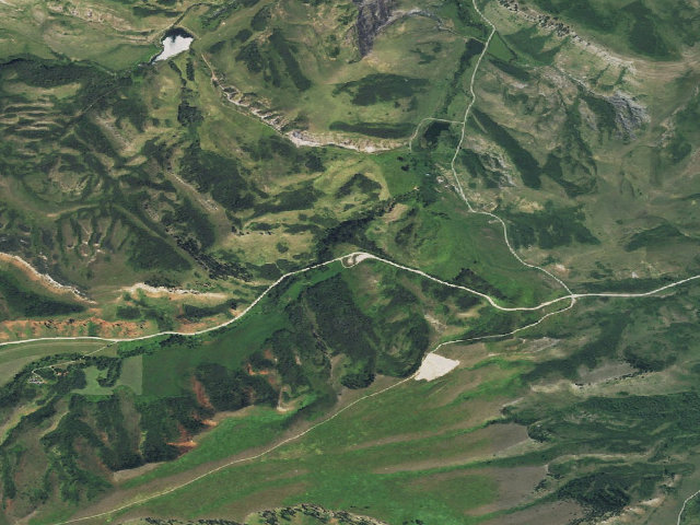Aerial image of Kerns WHMA — Gay Creek Campsite