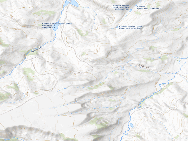 USGS topographic map of Kerns WHMA — Kerns Lower Trail Bench Site