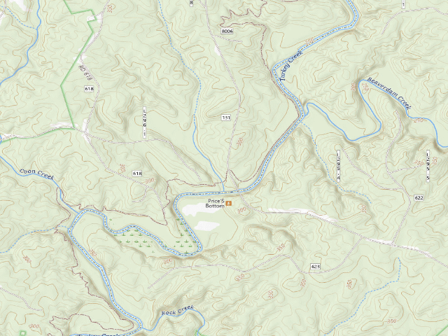 USGS topographic map of Key Bridge
