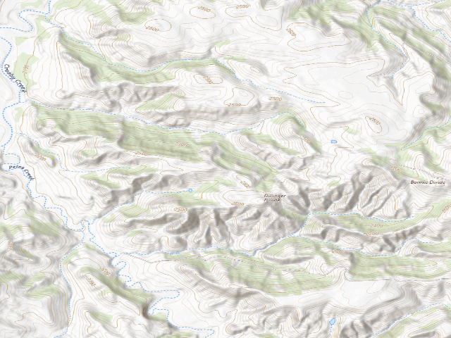 USGS topographic map of Killdeer Mountains WMA