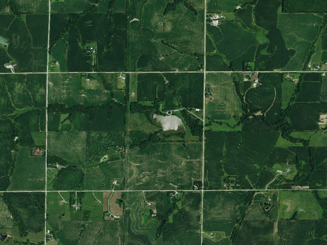 Aerial image of Killdeer WMA