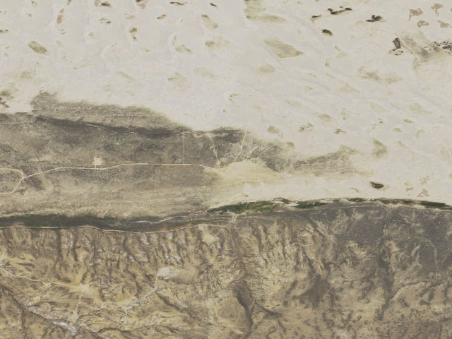 Aerial image of Killpecker Sand Dunes Open Play Area Campground