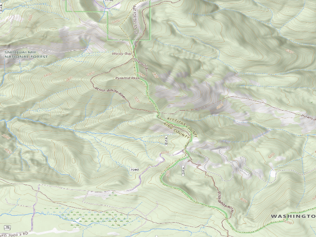 USGS topographic map of King County
