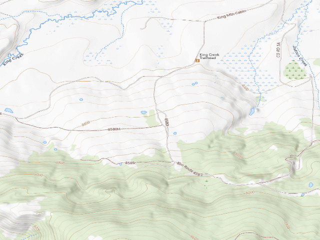 USGS topographic map of King Mountain