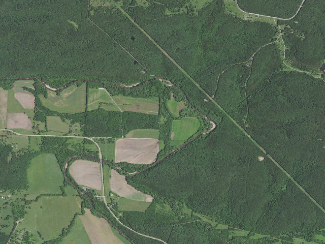 Aerial image of Kings Prairie Access