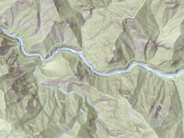 USGS topographic map of Kings River 1