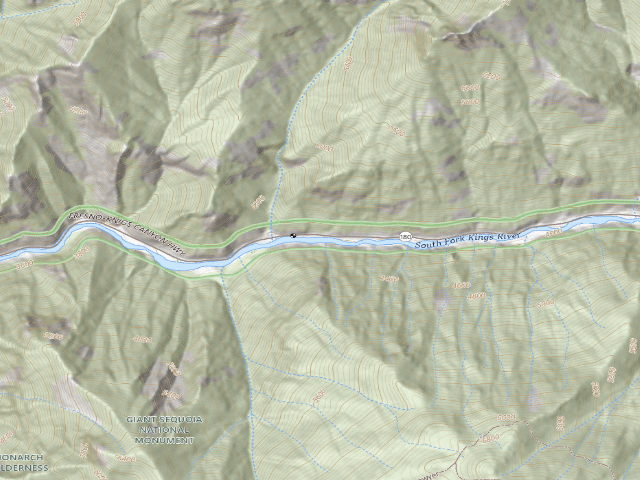 USGS topographic map of Kings River 2