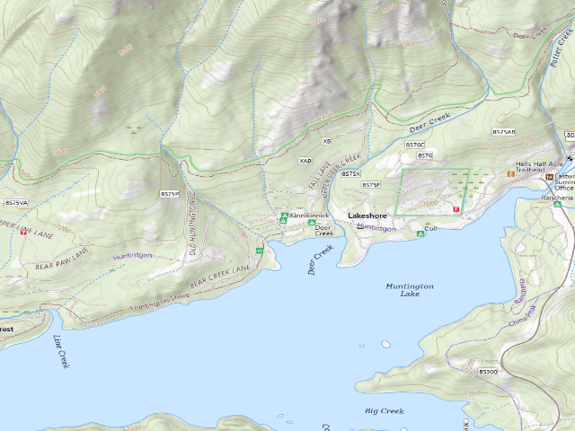 USGS topographic map of Kinnikinnick