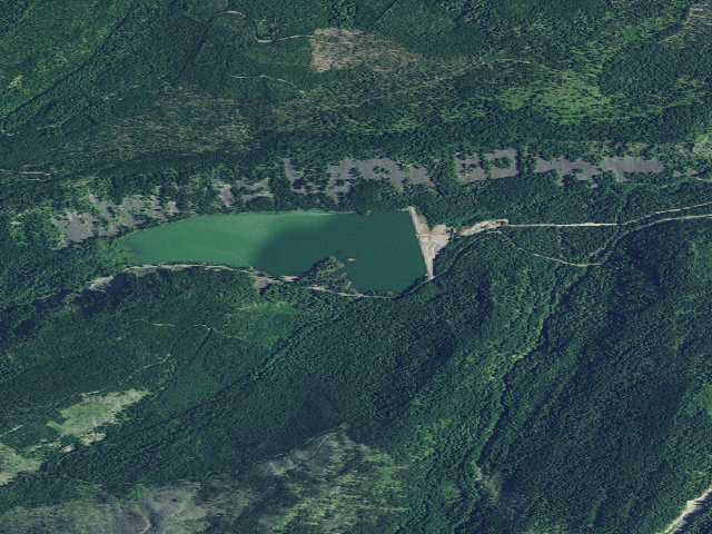 Aerial image of Kinnikinnick