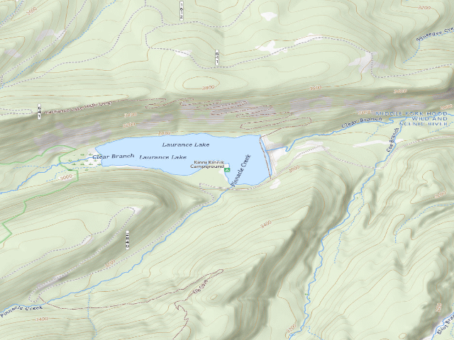 USGS topographic map of Kinnikinnick