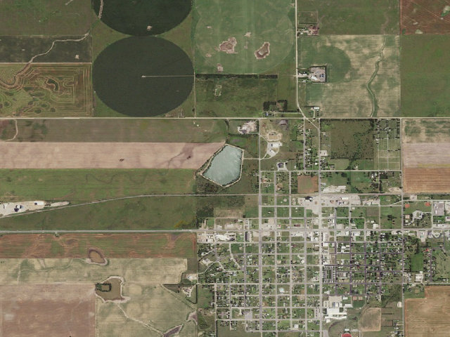 Aerial image of Kiowa State Fishing Lake