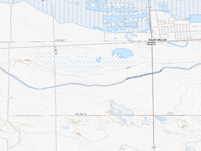 USGS topographic map of Kiowa WMA