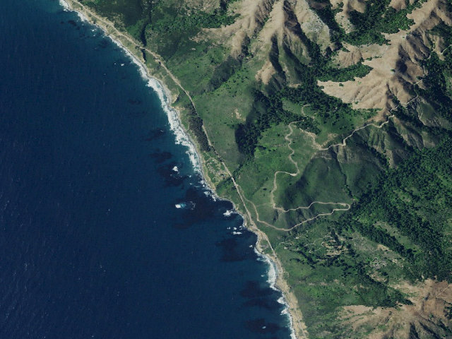 Aerial image of Kirk Creek