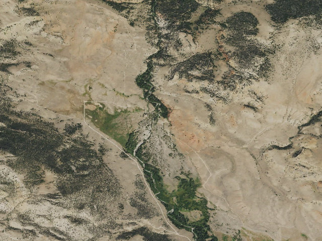 Aerial image of Kirk Inberg/Kevin Roy WHMA — Dennison Campground