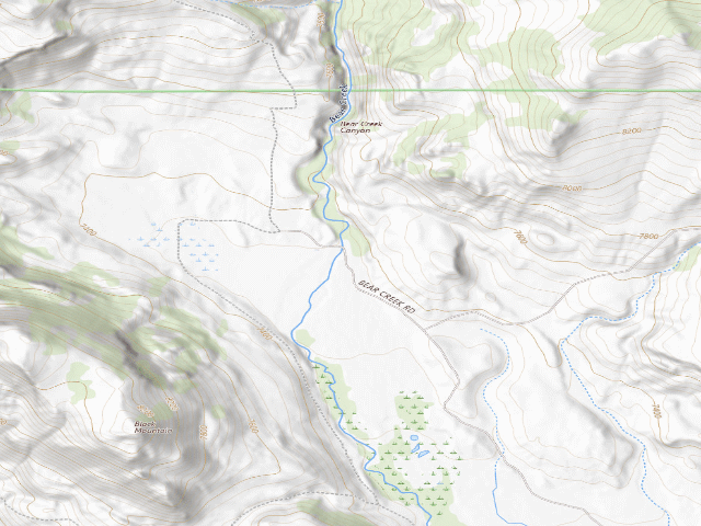 USGS topographic map of Kirk Inberg/Kevin Roy WHMA — Dennison Campground