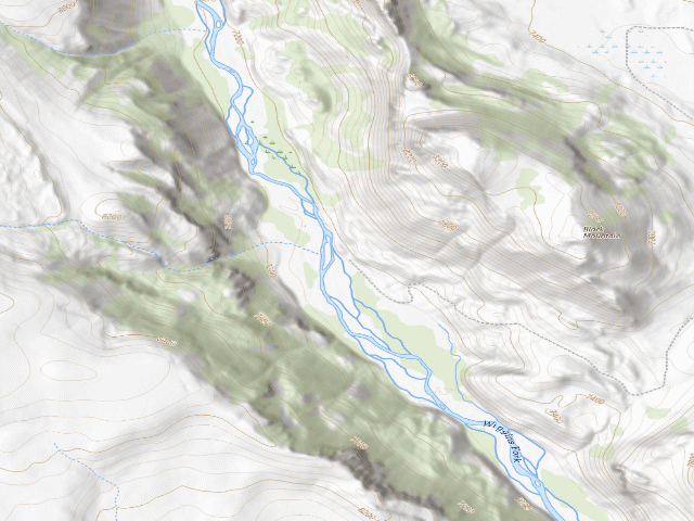 USGS topographic map of Kirk Inberg/Kevin Roy WHMA — Wiggins Fork Campground-Closed During High Water